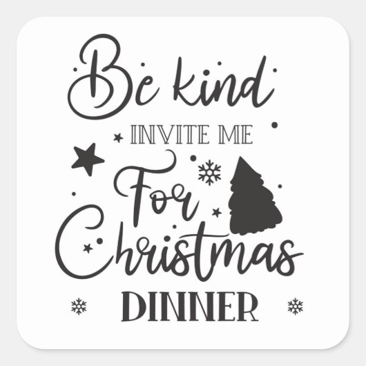 Seien Sie freundlicher Preis Quadratischer Aufkleber (Vorderseite)