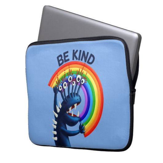 Seien Sie freundlicher Rainbow Niedlich Laptopschutzhülle (Vorderseite Links)