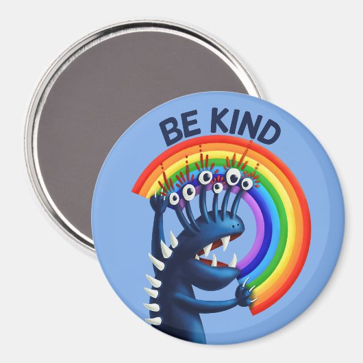 Seien Sie freundlicher Rainbow Niedlich Magnet (Vorderseite/Rückseite)