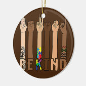 Seien Sie freundlicher Sprachlehrer Keramik Ornament (Links)