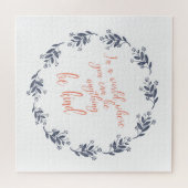 Seien Sie freundlicher Text in einem Hübschen Blum Puzzle (Horizontal)