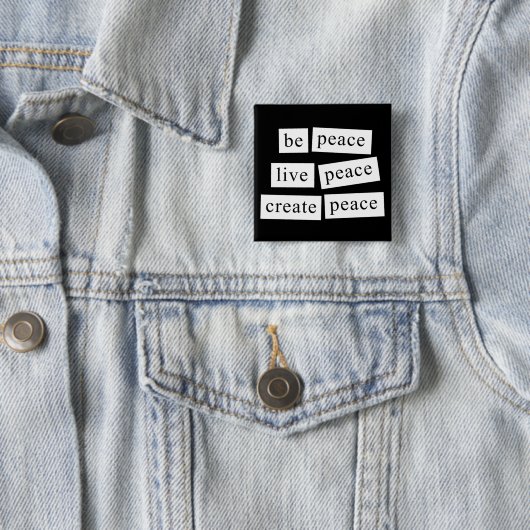 Seien Sie Frieden Button (Beispiel)