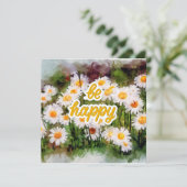 Seien Sie froh Grußkarte (Stehend Vorderseite)