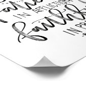 Seien Sie froh in Hope - Römer 12:12 - Geschrieben Poster (Ecke)