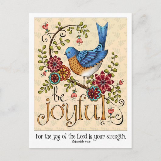 Seien Sie froh - Postkarte (Vorderseite)