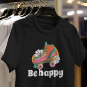 Seien Sie froh, Retro 70er Groovy Rollers daisy Bl T-Shirt