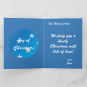 Seien Sie froh und schlicht geklappte Grußkarte Karte (Innenseite)