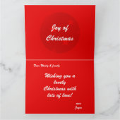 Seien Sie froh und schlicht geklappte Grußkarte Karte (Innenseite)