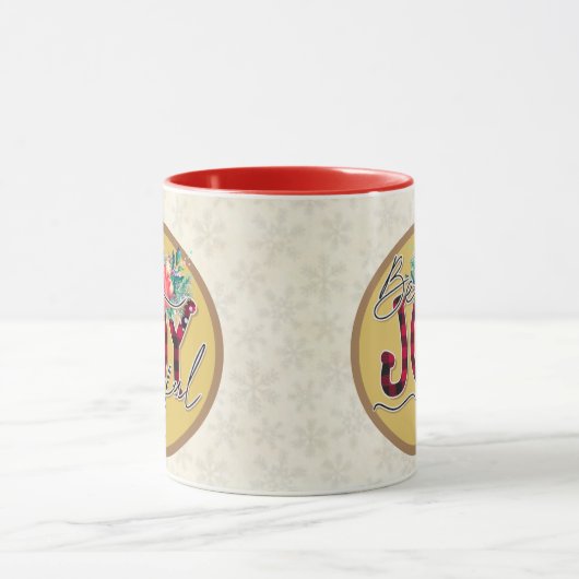 Seien Sie froh Weihnachtsgeschenk Blume Design Ver Tasse (Zentrum)