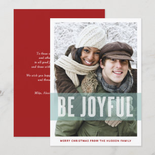 Seien Sie frohe Typografie Foto Overlay Mery Chris Feiertagskarte