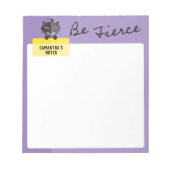 Seien Sie frostig, schwarze Katze Personalisierte  Notizblock (Vorderseite)