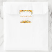 Seien Sie gemeinsam dankbar Quadratischer Aufkleber (Tasche)