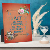 Seien Sie genau Sie Boho Style Arrow Blume schön Fotoplatte (Seite)