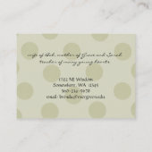 Seien Sie - Geschäft/Mama-Karte klug Telefonnummerkarte (Rückseite)