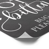 Seien Sie geschlagen, nicht gebissen Bug Spray Hoc Poster (Ecke)