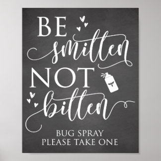 Seien Sie geschlagen, nicht gebissen Bug Spray Hoc Poster