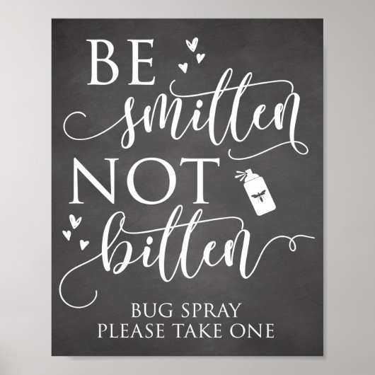 Seien Sie geschlagen, nicht gebissen Bug Spray Hoc Poster (Vorne)