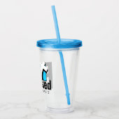 Seien Sie gesegnet mit querakryllischer Trommel Acryltrinkbecher (Links)