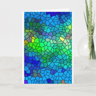 Seien Sie gesegnete - Ermutigung - Buntglas-Stücke Karte