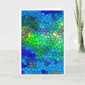 Seien Sie gesegnete - Ermutigung - Buntglas-Stücke Karte