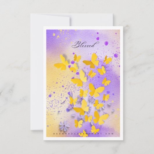 Seien Sie gesegnete Kunstkarte Dankeskarte (Vorderseite)