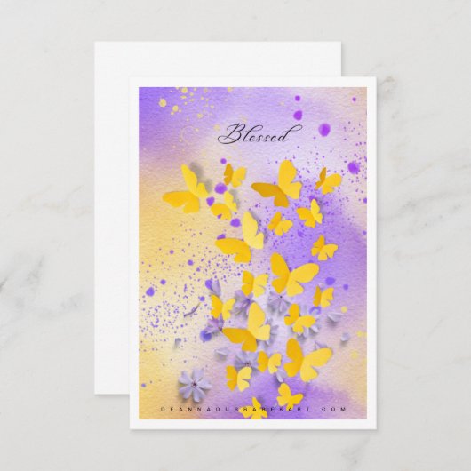 Seien Sie gesegnete Kunstkarte Dankeskarte (Vorne/Hinten)