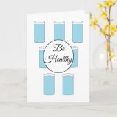 Seien Sie gesund: Leere Karte (Gelbe Blume)