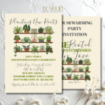 Seien Sie gewurzelt und in Liebe Housewärming etab