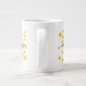 Seien Sie glücklich 3 Jumbo-Tasse (Rückseite)