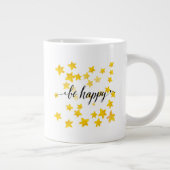 Seien Sie glücklich 3 Jumbo-Tasse (Rechts)