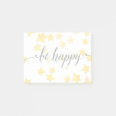 Seien Sie glücklich 3 Post-it Klebezettel (Vorderseite)