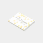 Seien Sie glücklich 3 Post-it Klebezettel (angewinkelt)