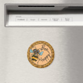 Seien Sie glücklich, Adorable Honeybiene Magnet (In Situ (Geschirrspüler))