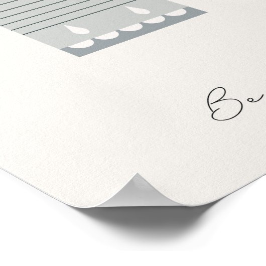 Seien Sie glücklich, Alligator-Kinder-Bestätigung Poster (Ecke)