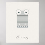 Seien Sie glücklich, Alligator-Kinder-Bestätigung  Poster (Vorne)