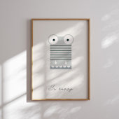 Seien Sie glücklich, Alligator-Kinder-Bestätigung Poster