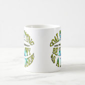 Seien Sie glücklich als Loser Kaffeetasse (Mittel)