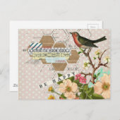 Seien Sie glücklich bei der digitalen Collage Postkarte (Vorne/Hinten)