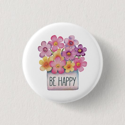 Seien Sie glücklich Button (Vorderseite)