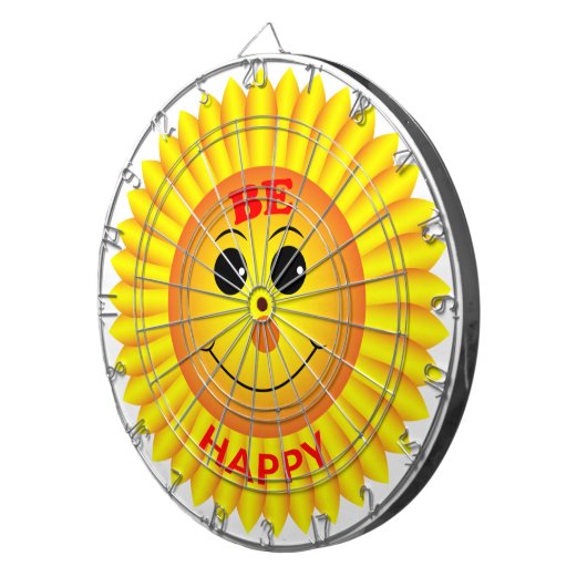 Seien Sie glücklich Dartscheibe (Vorderseite rechts)