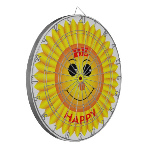 Seien Sie glücklich Dartscheibe (Vorderseite Links)