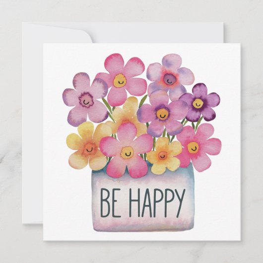 Seien Sie glücklich Einladung (Vorderseite)