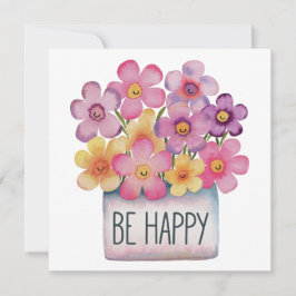 Seien Sie glücklich Einladung