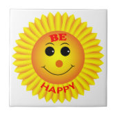 Seien Sie glücklich Fliese (Vorderseite)