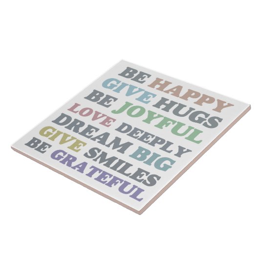 Seien Sie glücklich Fliese (Seite)