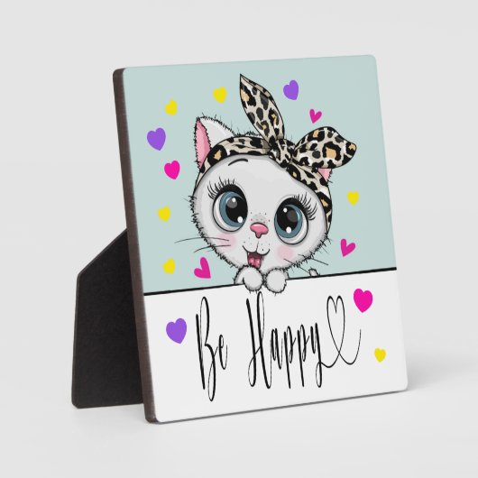 Seien Sie glücklich Fotoplatte (Vorderseite)