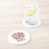 Seien Sie glücklich Getränkeuntersetzer (Seite)