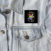 Seien Sie glücklich in Ihrer eigenen Muschel Rainb Button (Beispiel)