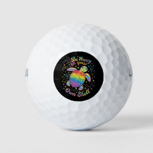 Seien Sie glücklich in Ihrer eigenen Muschel Rainb Golfball