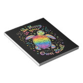 Seien Sie glücklich in Ihrer eigenen Muschel Rainb Notizblock (angewinkelt)